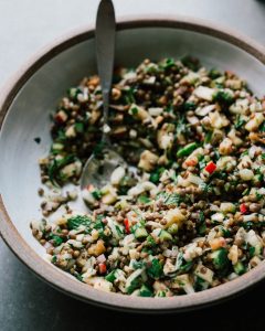 FOOD FOR NEW PARENTS : CRUNCHY LUNCHY LENTILS