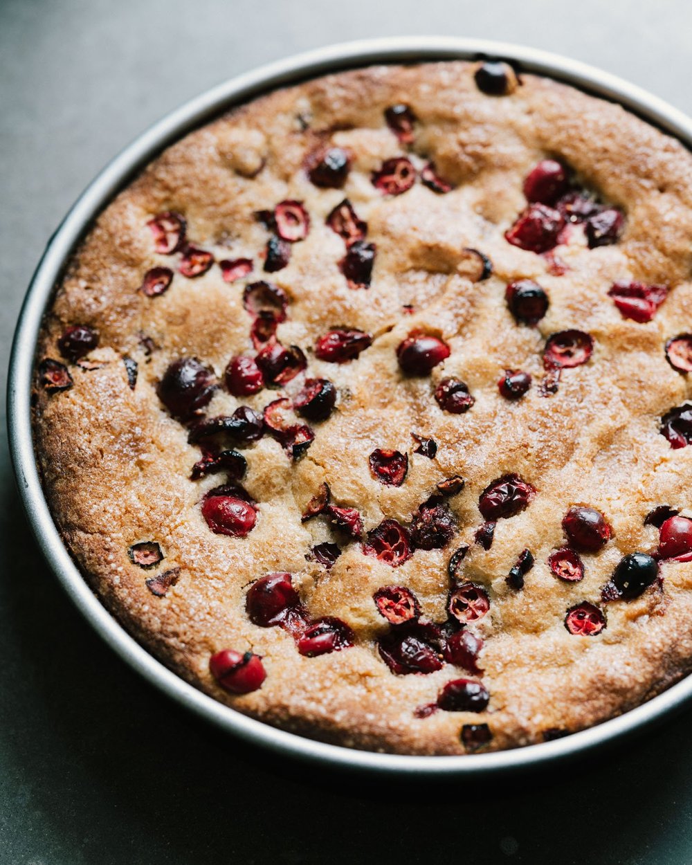 GLUTEN FREE CRANBERRY TEA CAKE