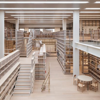 Kazunari Sakamoto creates art library in Shanghai museum for Chanel