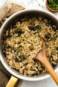 One Pot Mushroom Rice