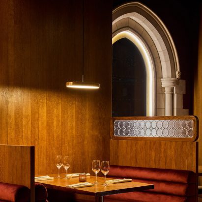Colourful restaurant Motorino offers peek into neighbouring Fitzrovia chapel
