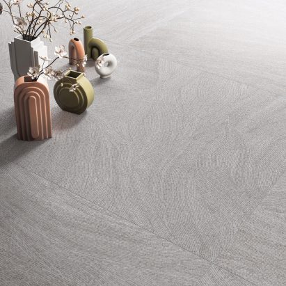 Ceramiche Refin’s textured Ink collection features hand-drawn graphics