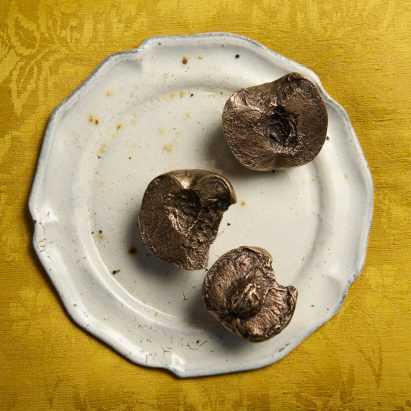 Luca Guadagnino evokes Call Me by Your Name with sensuous peach paperweights for JW Anderson