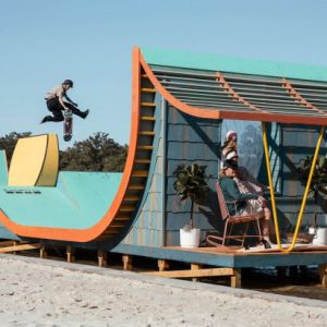 Zenga Bros blend skate ramps and cabins for “rampitecture” in Waco