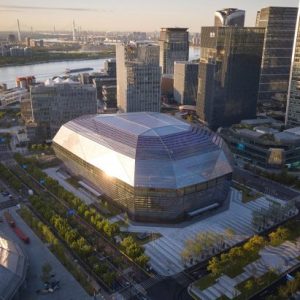 SOM uses AI to design diamond-like West Bund Convention Centre in Shanghai